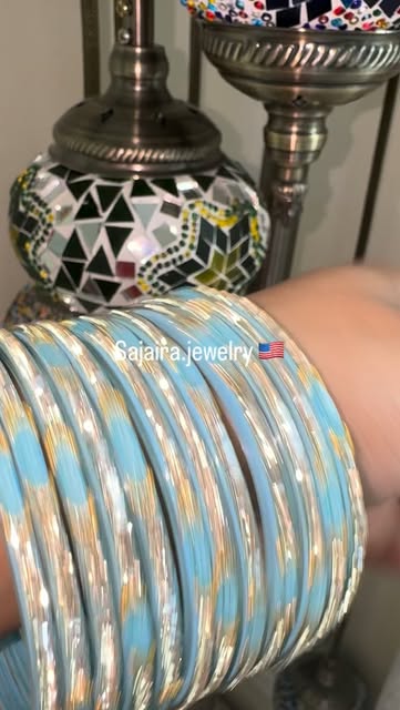 Sky Glass Bangles